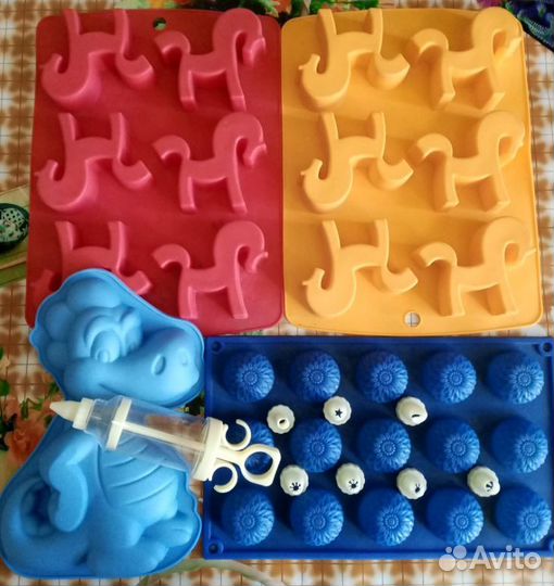 Формы силиконовые,шприц кондитерский
