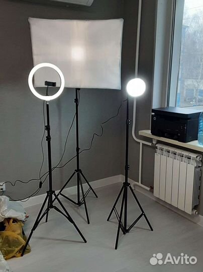 Свет+софтбокс постоянного света, для съемки