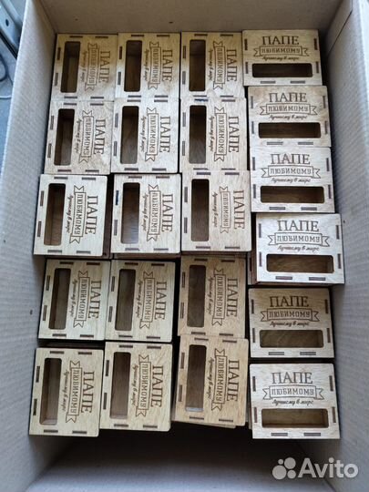 Упаковка подарочная из дерева для маркетплейсов