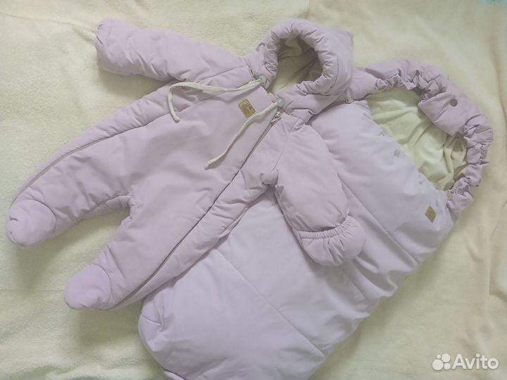 Зимний комбинезон и конверт в коляску, сани