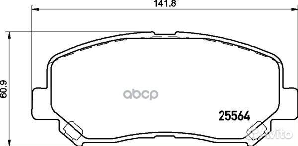 Колодки тормозные дисковые перед (PF-5600)