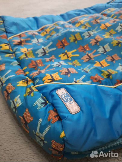 Зимний конверт в коляску на овчине