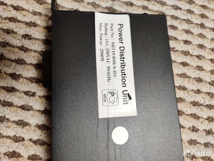 Блок розеток в стойку hiperline