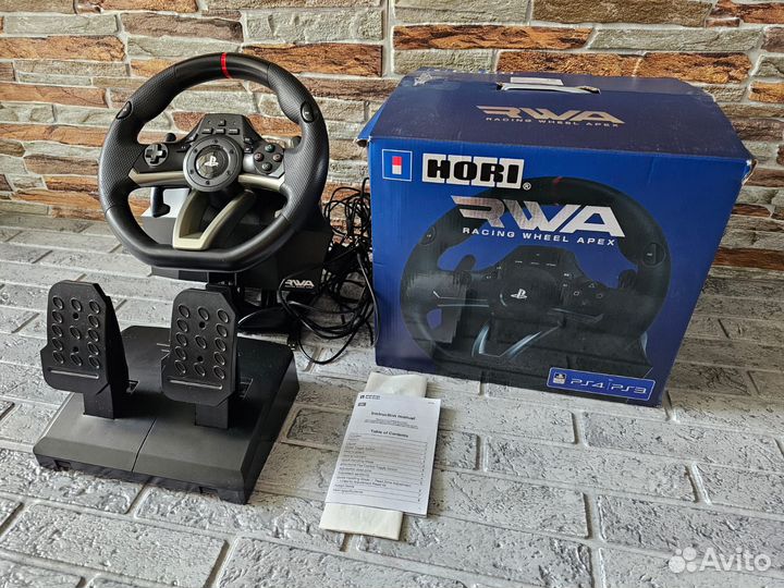 Игровой руль Hori racing wheel apex ps4