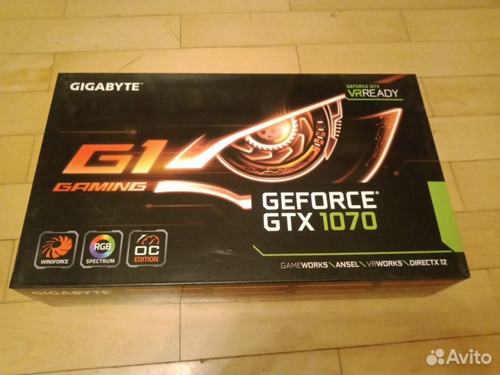 Видеокарта GeForce GTX 1070 G1 Gaming 8Gb