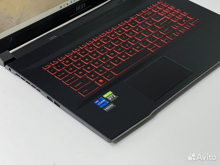 MSI Katana 17.3”144Hz Core i7 12 RTX3060 6g 105W