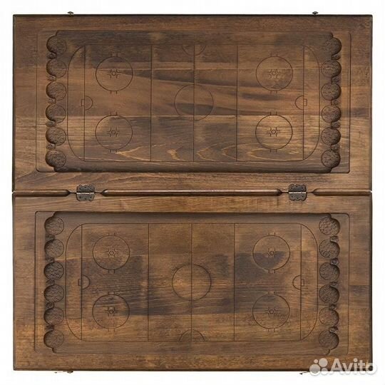 Нарды резные Великий хоккеист 62 х 64 см бук Армения 62697