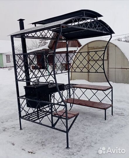 Мангал с крышей