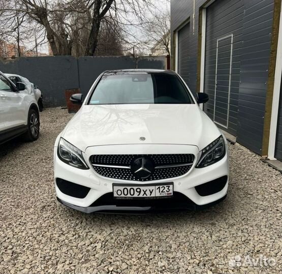 Сплитер переднего бампера w205 mercedes C класс