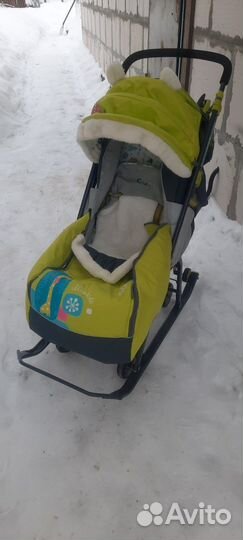 Детские санки коляска бу