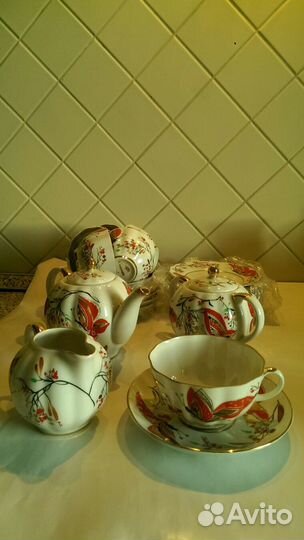 Чайные сервизы и предметы. лфз Вербилки Дулево