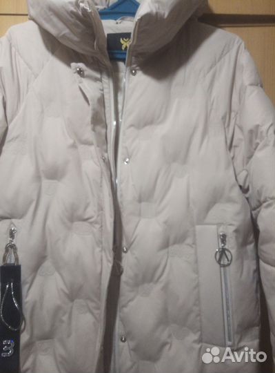 Куртка зимняя женская длинная с капюшоном