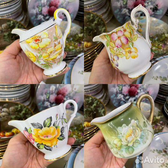 Фарфоровый соусник молочник