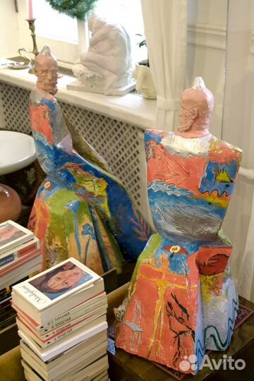 Современная авторская скульптура с росписью