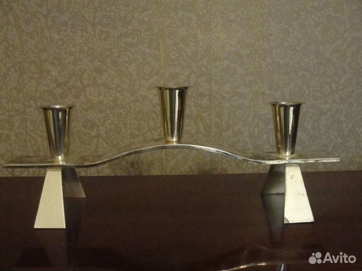 Подсвечники винтажные посеребренные