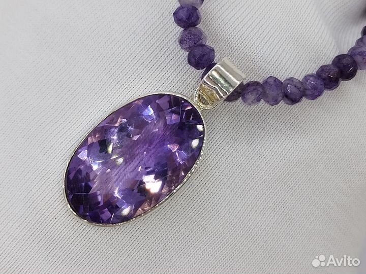 Кулон с аметистом