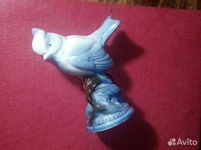Фигурка /птица,Гжель/ 1950-е годы ссср/ интерьер