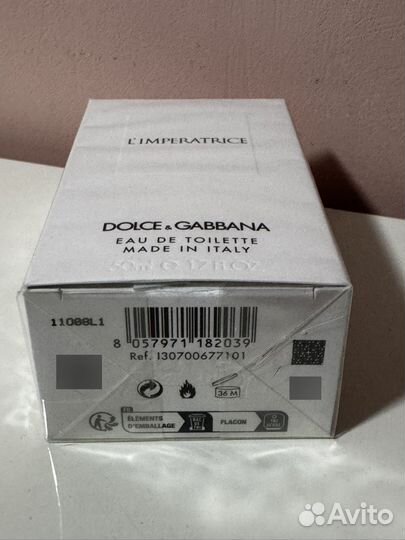 Dolce gabbana imperatrice 50мл