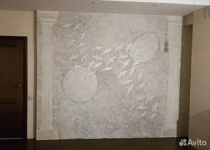 Художественная роспись стен, барельеф, декор