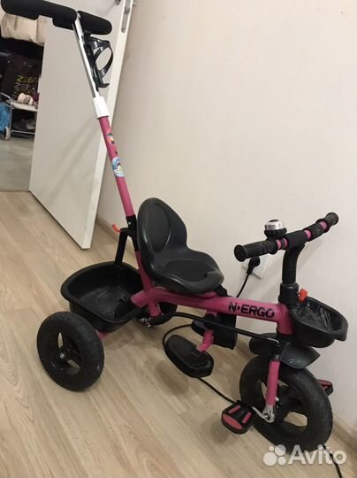 Детский велосипед с ручкой бу