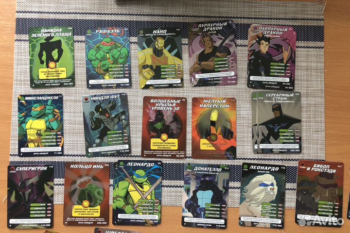 Карточки черепашки ниндзя (путь ниндзя )