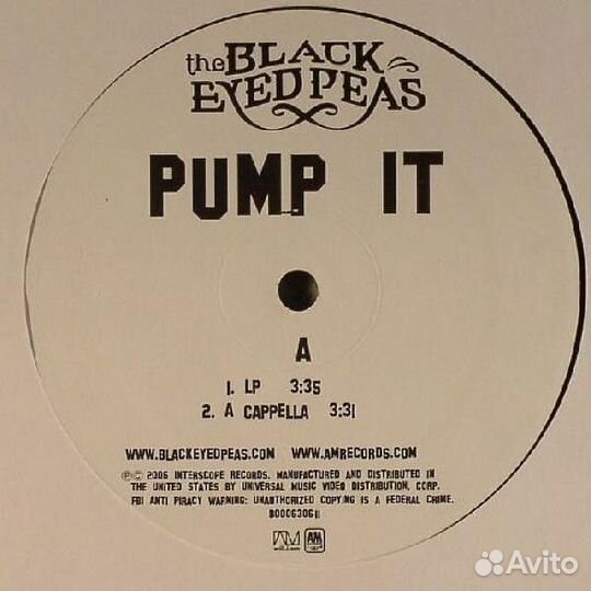 Винил The Black Eyed Peas – Pump It