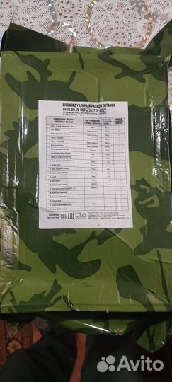 Ирп сухой паек