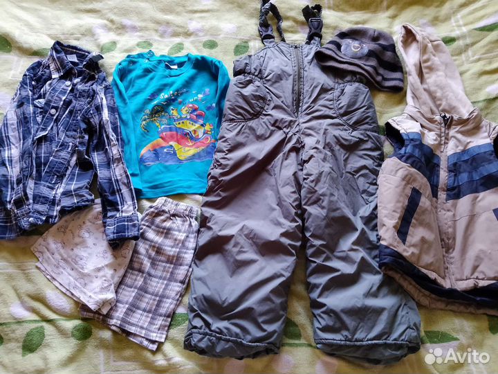 Вещи от 3 до 5л д/мальчика пакетами
