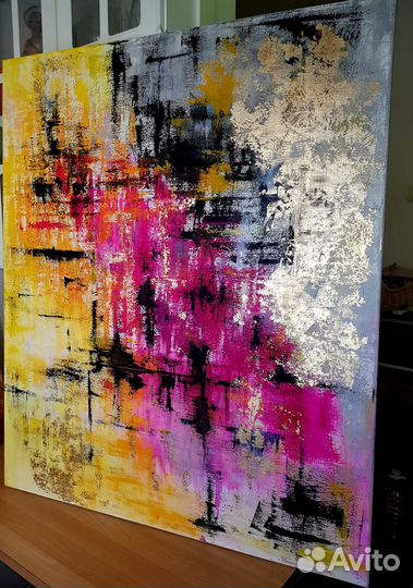 Большая Интерьерная картина с поталью