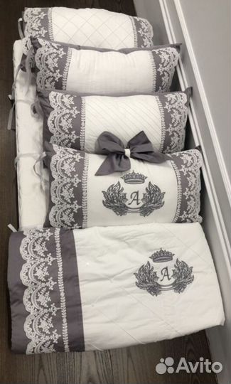 Комплект детского постельного белья с бортиками