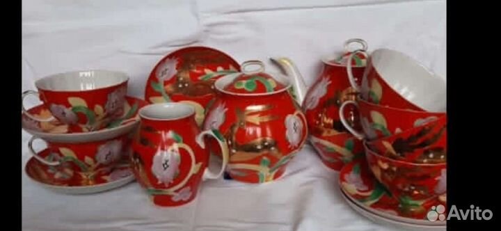 Сервиз чайный Золотой олень