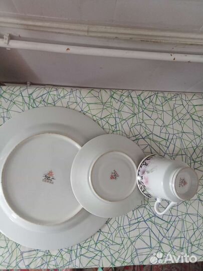 Фарфор трио старый китай