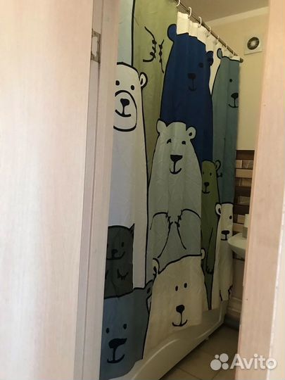 Штора для ванной б/у, кольца в комплекте