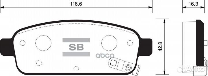 Колодки задние SP1363 Sangsin brake