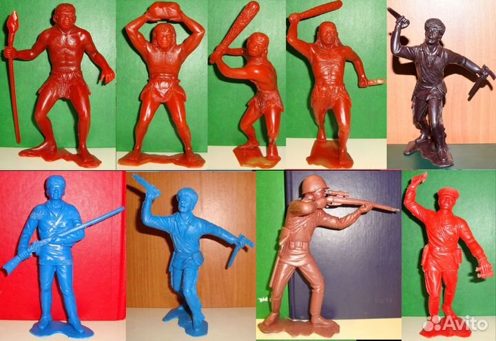 Солдатики СССР нестандартных цветов и другие