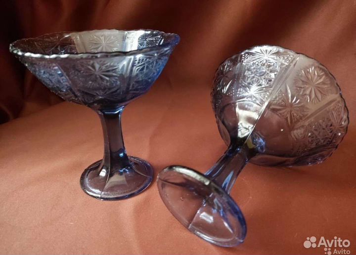 Вазочки цветное стекло. СССР