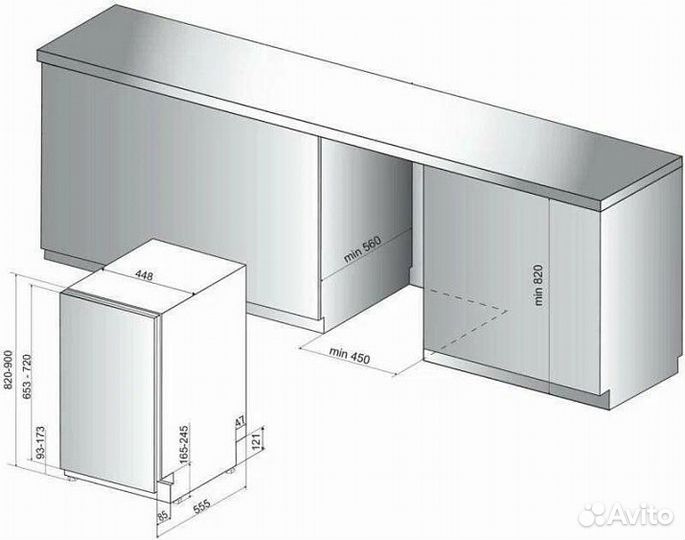 Посудомоечная машина whirlpool wsic 3M17