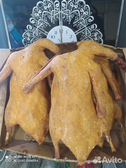 Копченые утки, гуси