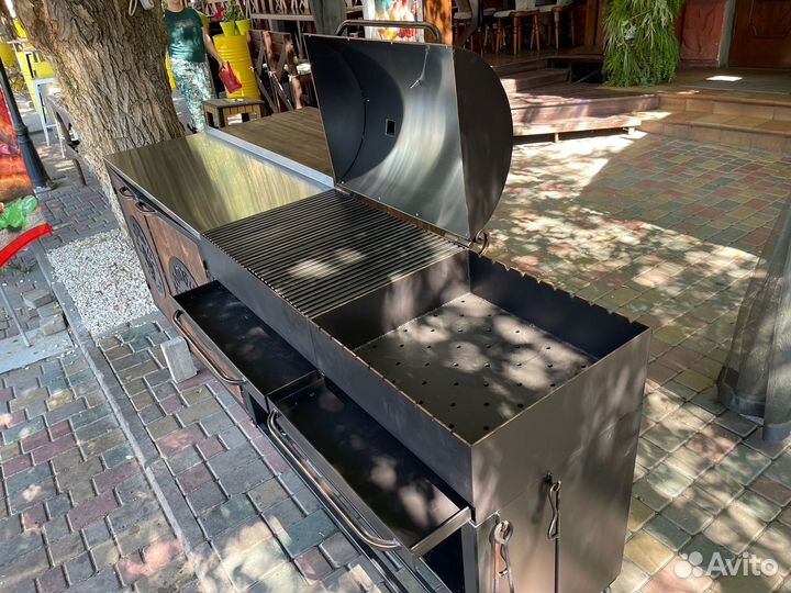 Мангал № 0300/55 с гриль-барбекю 5 мм (Два модуля)