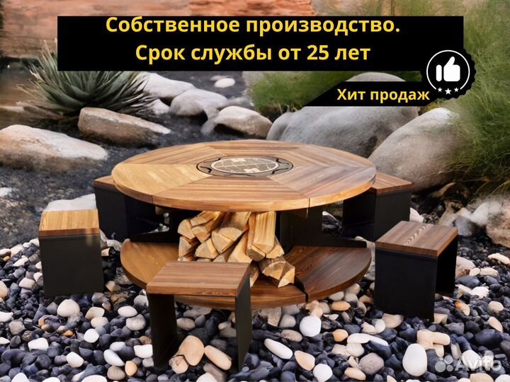 Модульные барбекю гриль столы для корпоративов