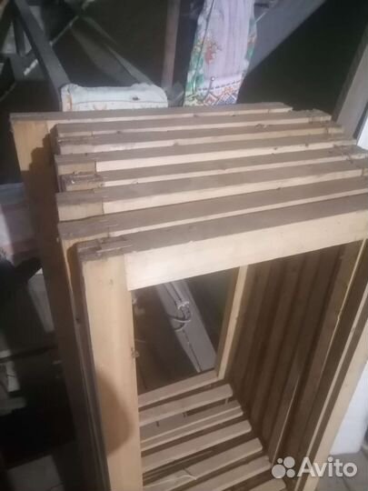 Деревянные окна без стекла новые