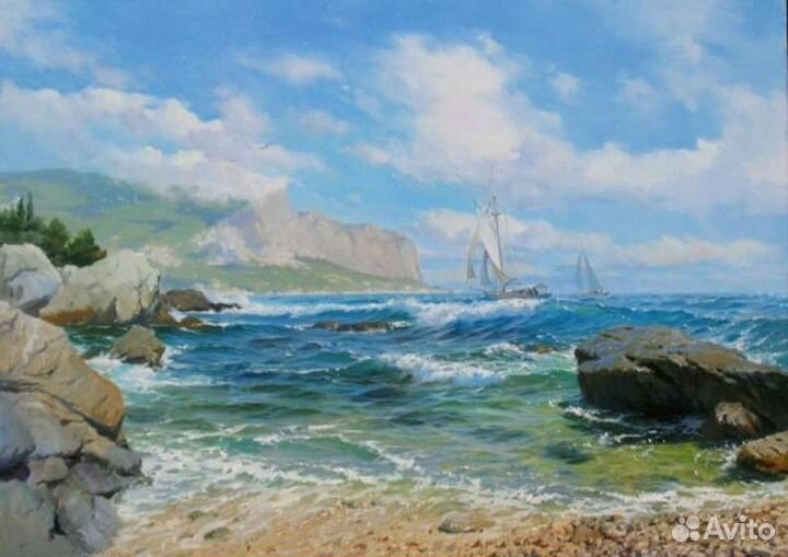 Картины Морские пейзажи большие маслом 10 на выбор