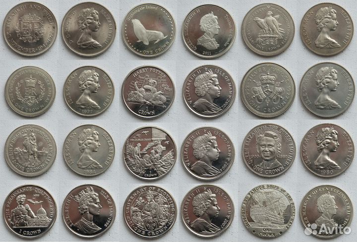 Кроны Великобритания, остров Мэн и другие страны