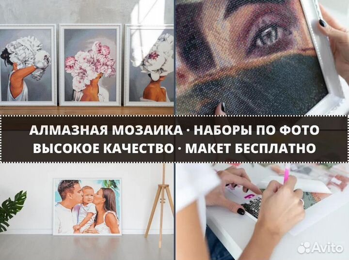 Мозаика / алмазная в наборе по фото