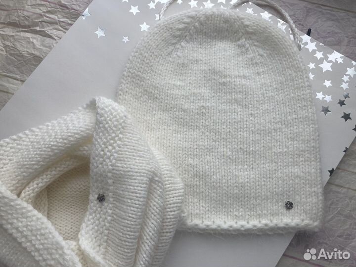 Комплект шапка и снуд женский