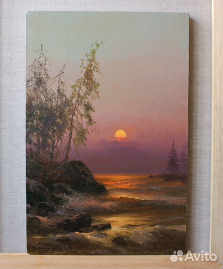 Картина. Пейзаж на Валааме, холст, масло