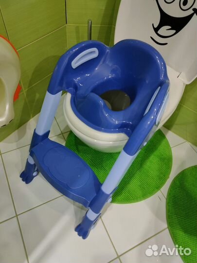 Детская насадка на унитаз со ступенькой