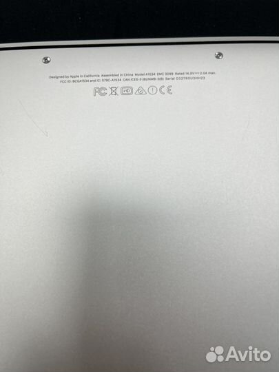 Apple MacBook 12 2017 A1534 на запчасти/донор