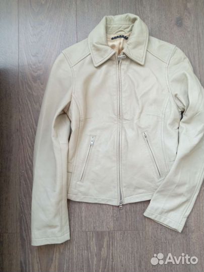 Куртка sisley натуральная кожа