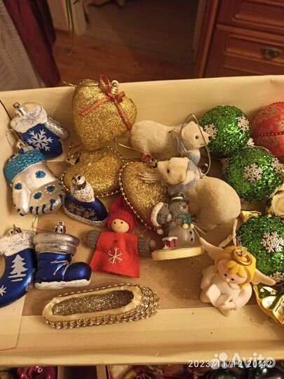 Гирлянда и ёлочные игрушки СССР